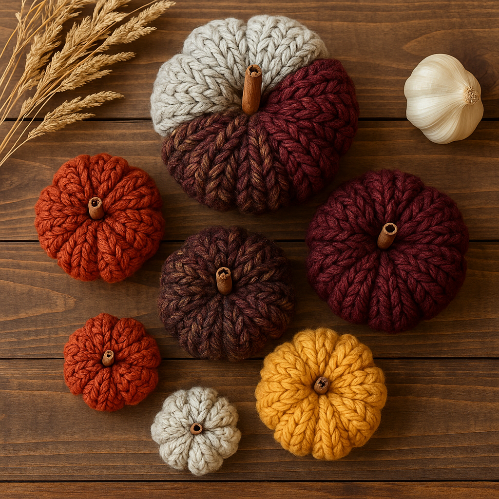 Chunky Crochet Pumpkin Pattern PDF + Video | Easy Herringbone Stitch Pumpkins in 6 Sizes | Fall & Thanksgiving Decor | Beginner Friendly